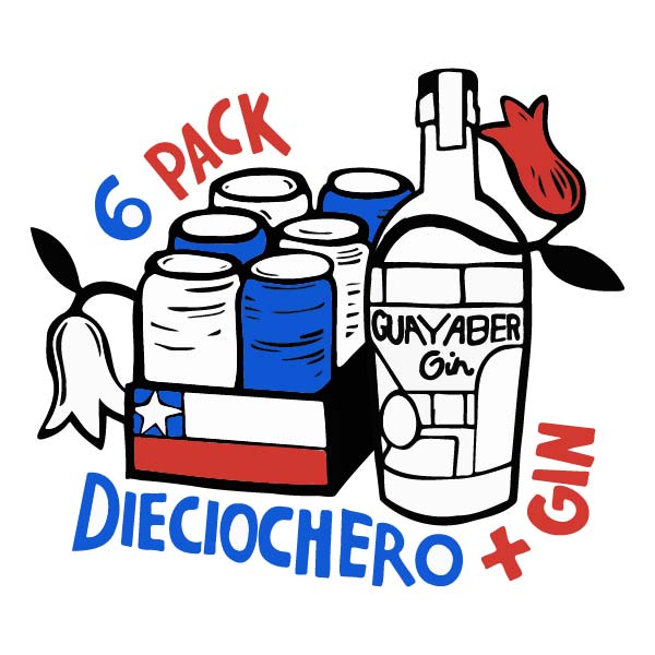 6Pack 18ero + Gin Guayabera