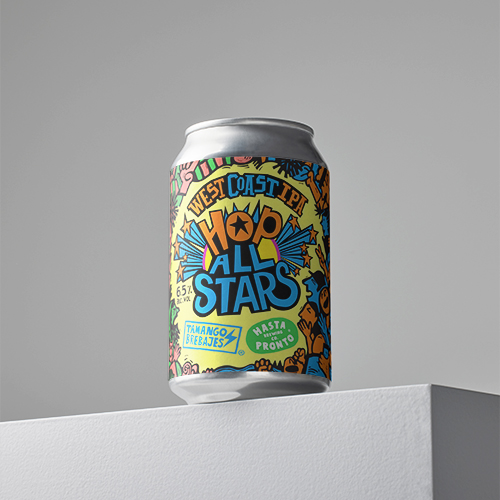 Hop All Stars West Coast IPA Colab. con Hasta Pronto