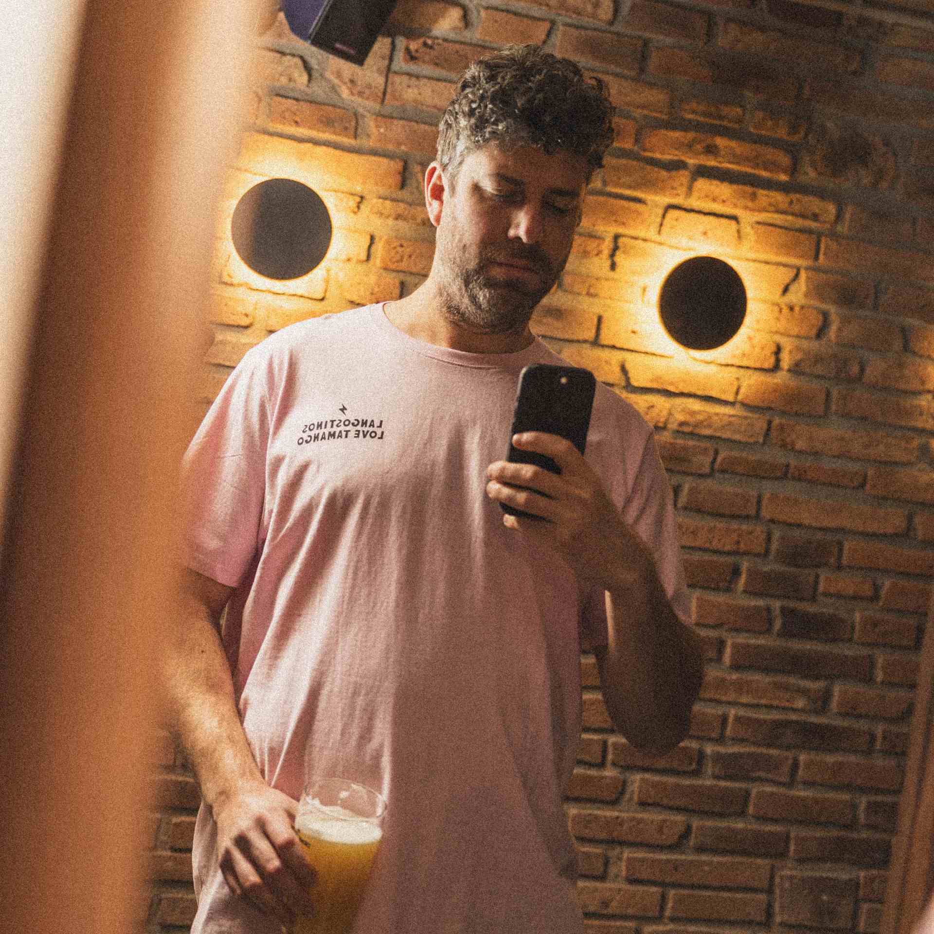 Polera Rosada Langostinos Love Tamango